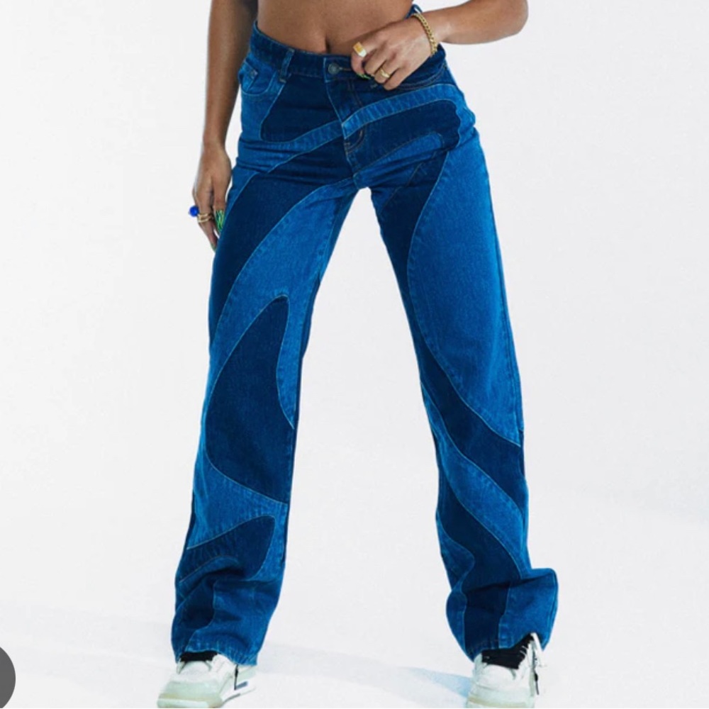 Jaded London Curly Swirly Slouchy Boyfriend Fit Jeans